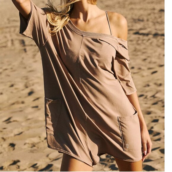 Free People Tan Jumpsuit - Picture 2 of 5